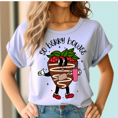 So berry bougie in black writing T-shirt