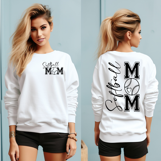 Softball Mom Front and back