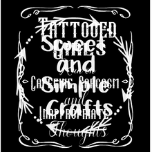 Tattooed girls run on caffeine and inappropriate thoughts Adult Language T-shirt