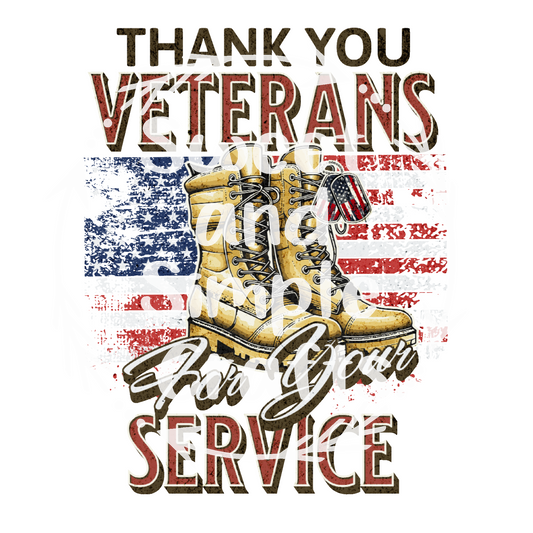 Thank you Veterans DTF Transfer