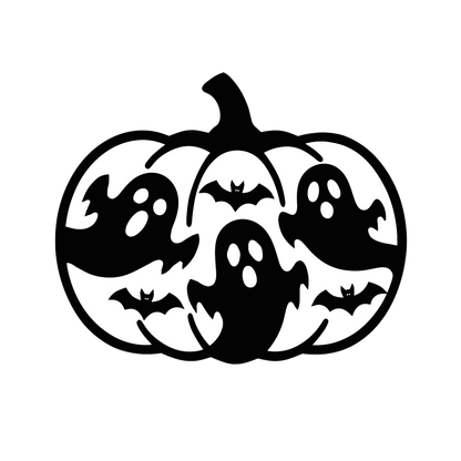 Pumpkin with ghost car freshie mold