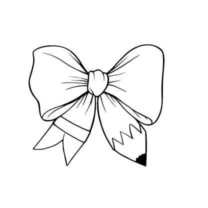 Pencil bow car freshie mold