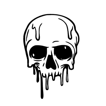 Skull dripping car freshie mold