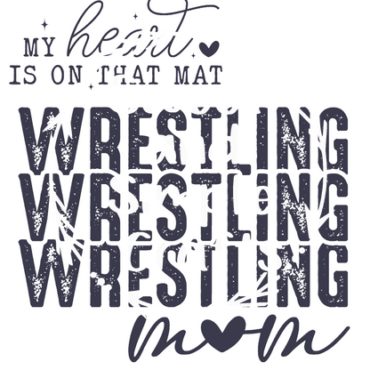 Wrestling Mom Sweatshirt Front and sleeve