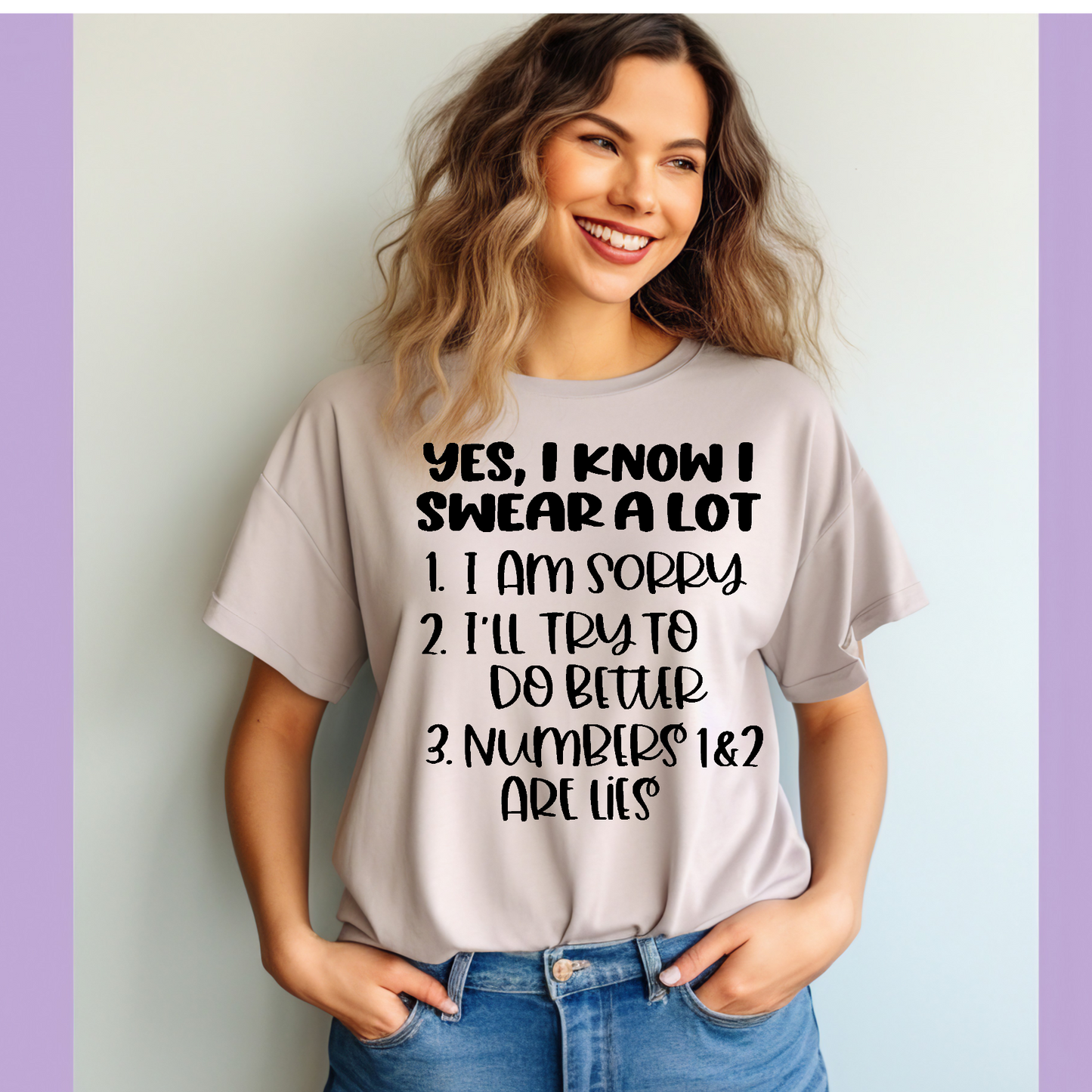 Yes I know I swear alot Adult Language T-shirt