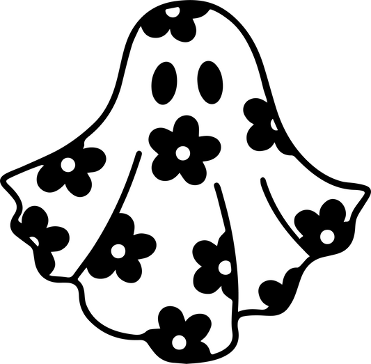 Ghost with flowers car freshie mold