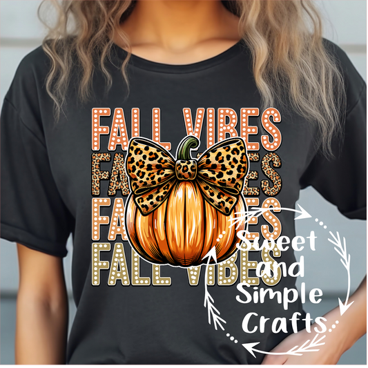 Fall vibes pumpkins T-shirt