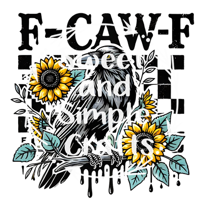 fcawf checkered Adult Language T-shirt
