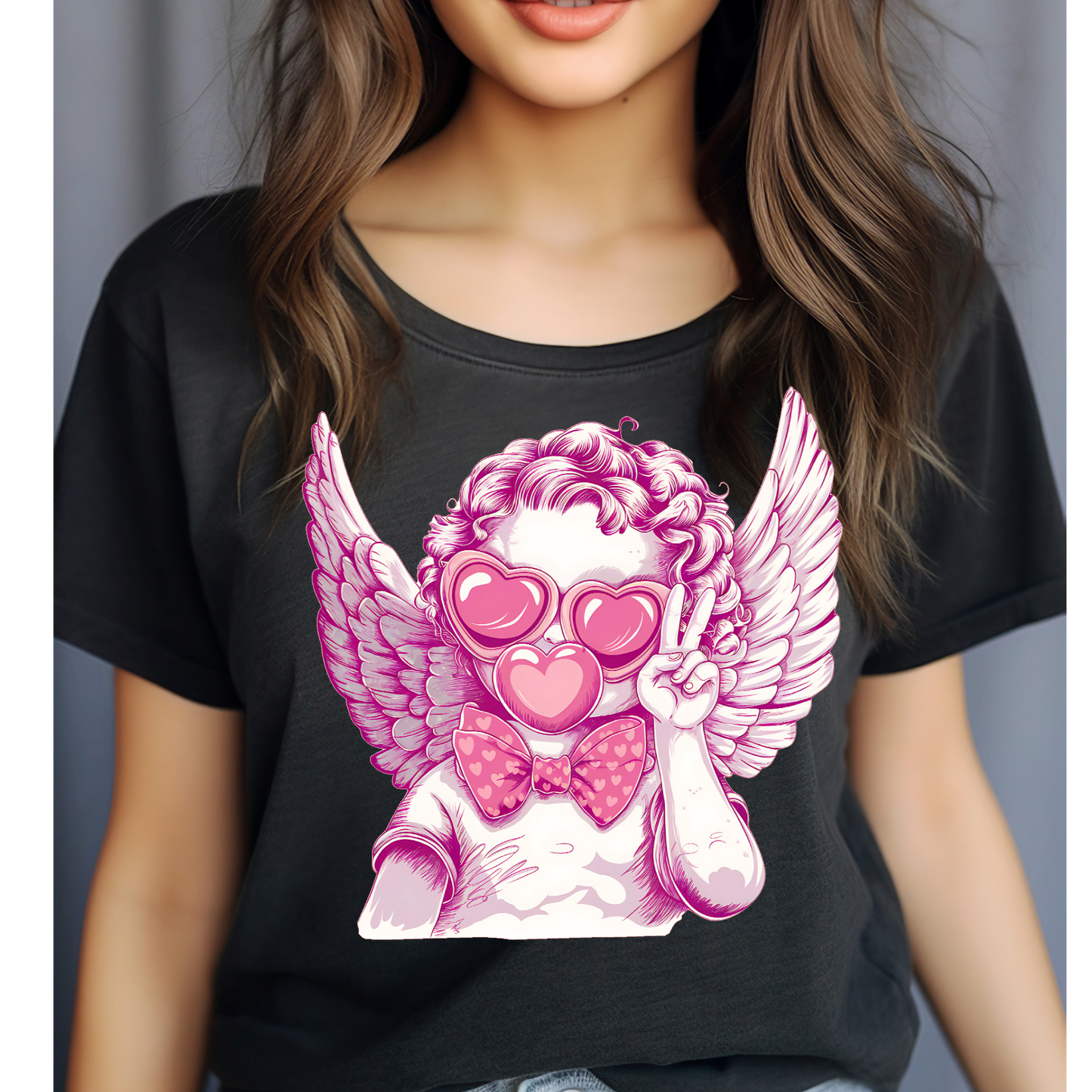 Retro cupid with gum T-shirt