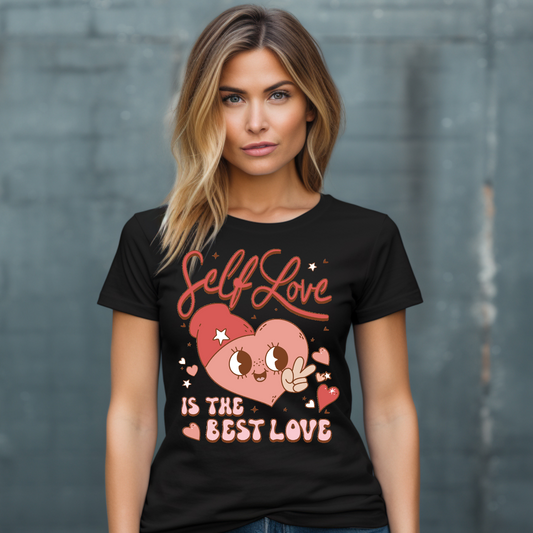 Self love with heart T-shirt