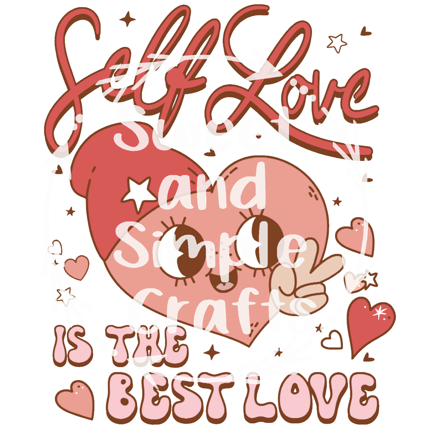 Self love with heart T-shirt