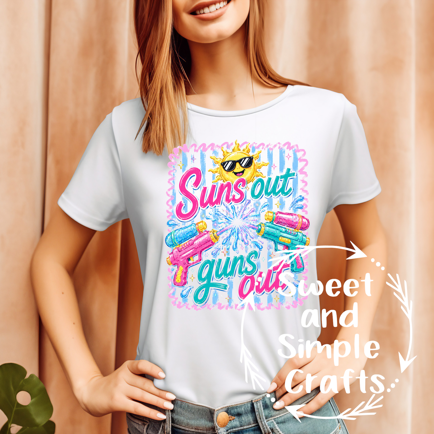 Suns out guns out T-shirt