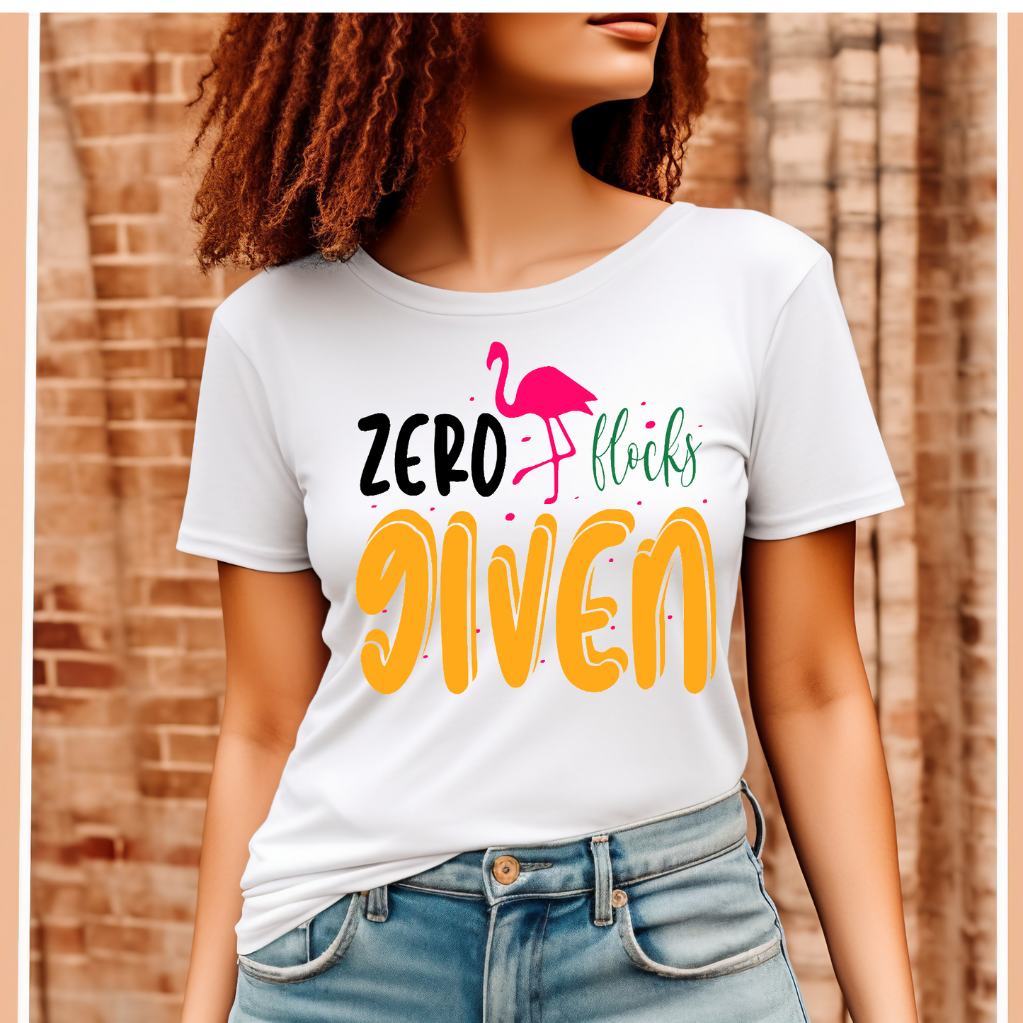 Zero flocks given Adult Language T-shirt